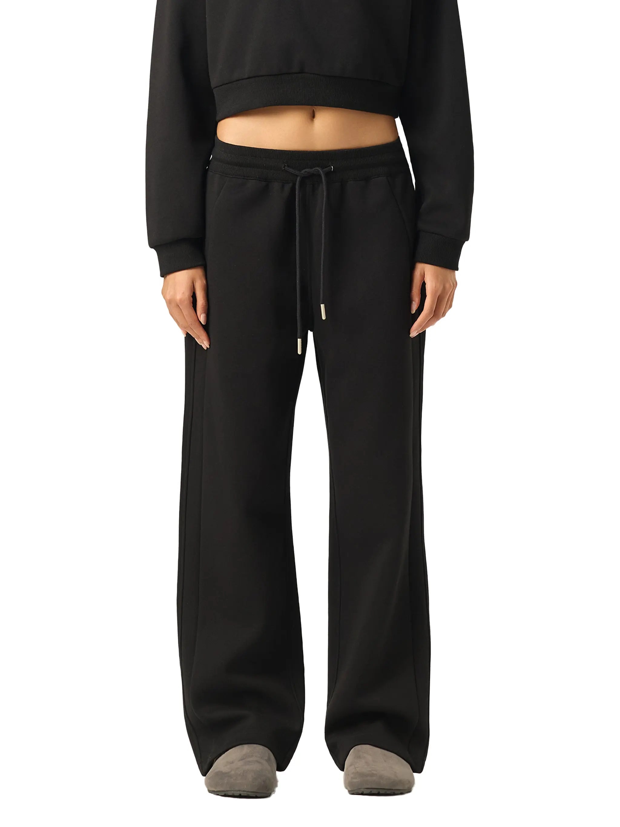 HexnHer Drawstring Straight-Leg Baggy Sweatpants ODMPOD
